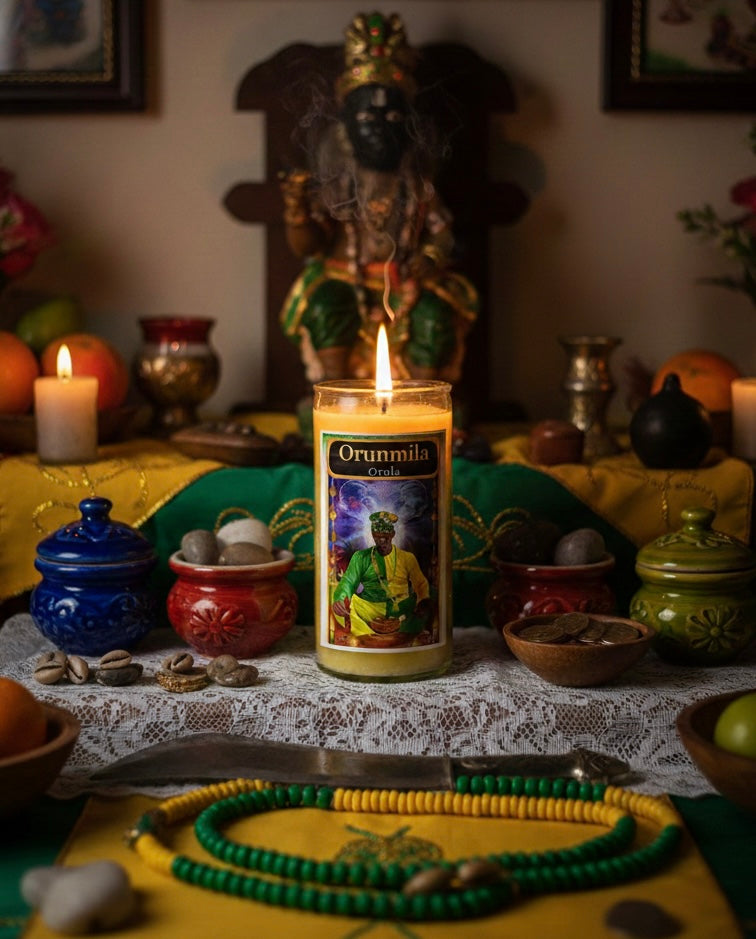 Orunmila 3-Day 4-Inch Mini Ritual Candle