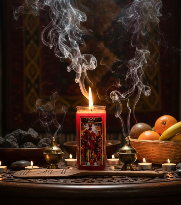 Agayú (Aganju) 3-Day 4-Inch Mini Ritual Candle