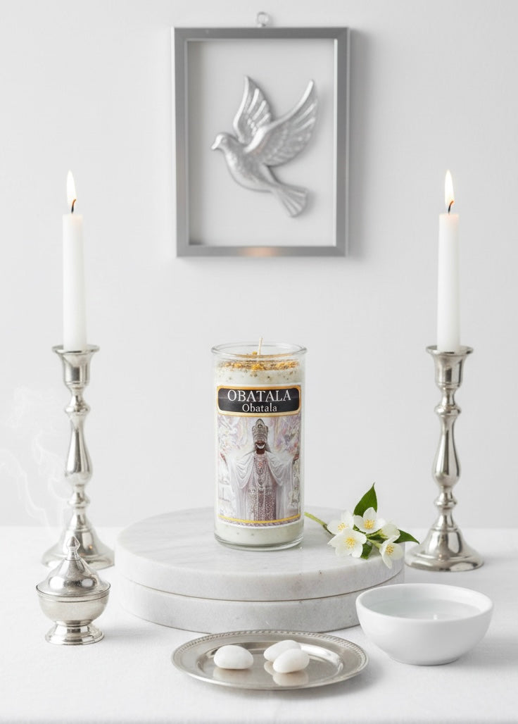 Obatala 3-Day 4-Inch Mini Ritual Candle