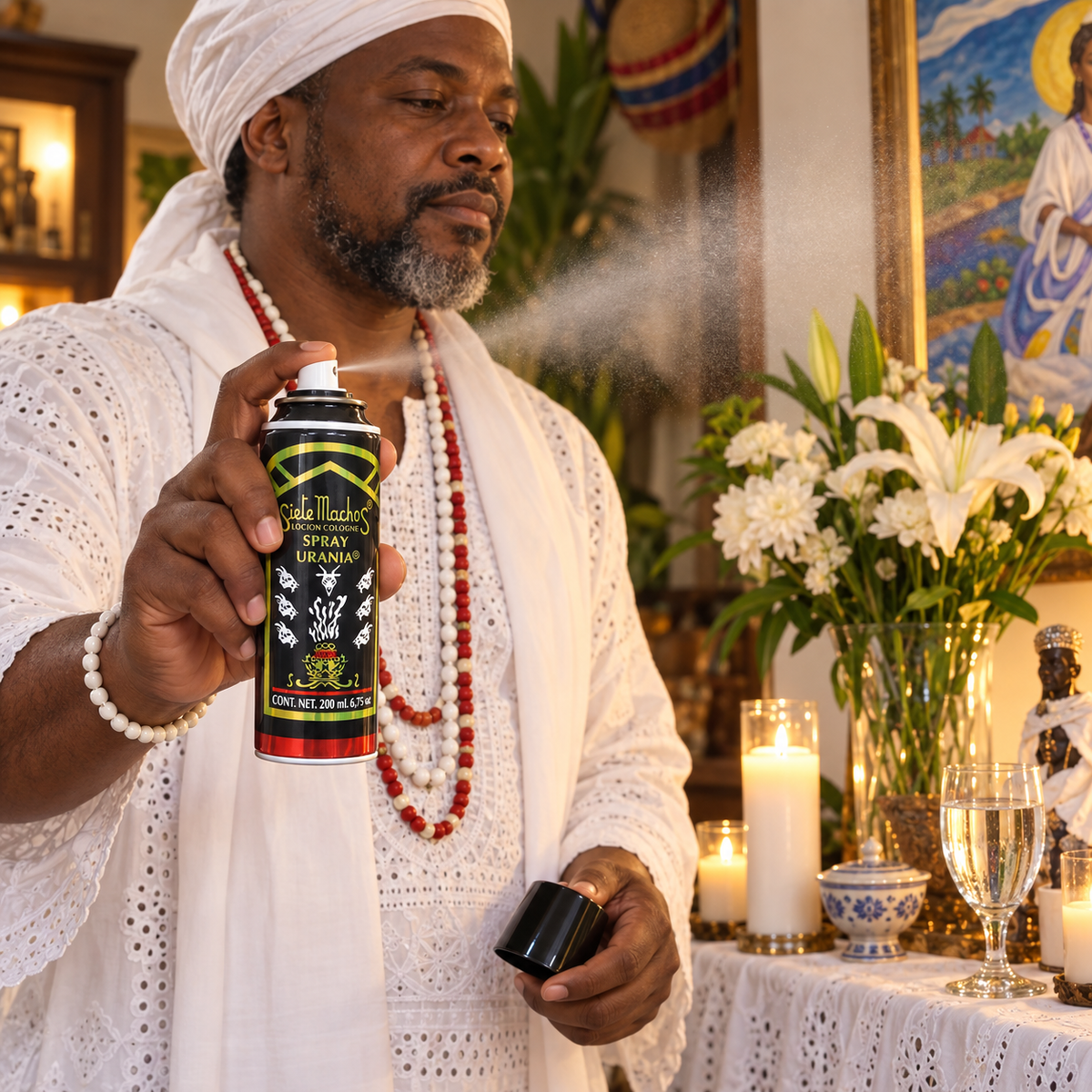 Siete Machos Aerosol Cologne Spray