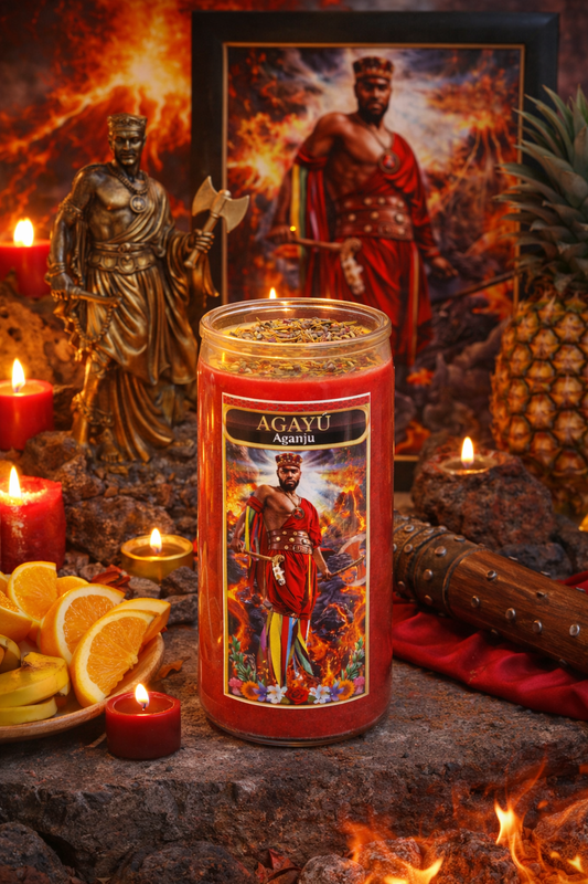 Agayú (Aganju) 3-Day 4-Inch Mini Ritual Candle
