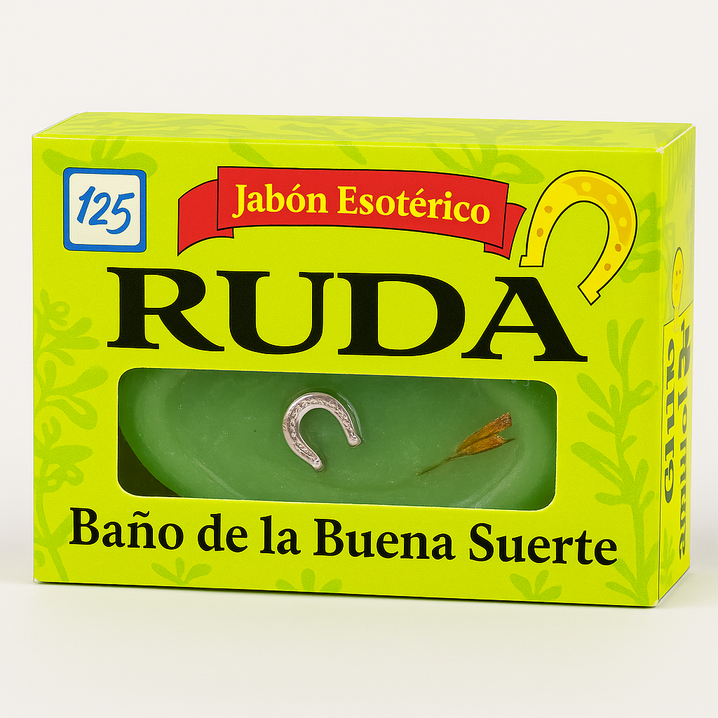 Rue Good Luck Bar Soap with Lucky Horseshoe Charm