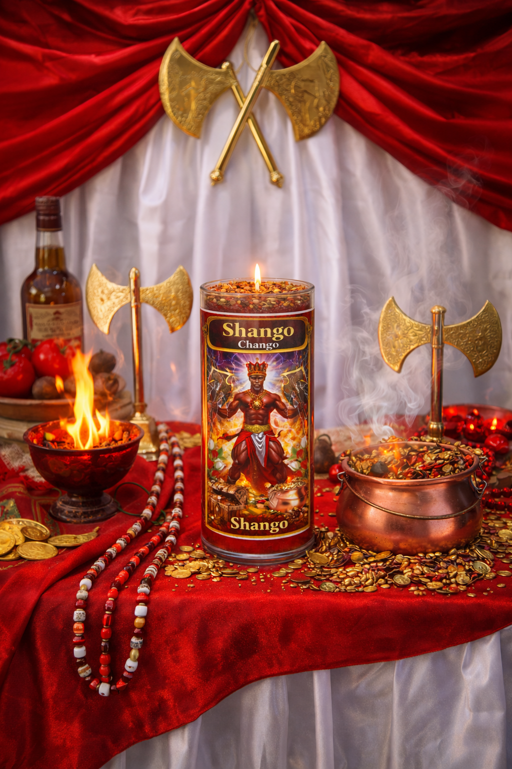 Shango 3-Day 4-Inch Mini Ritual Candle