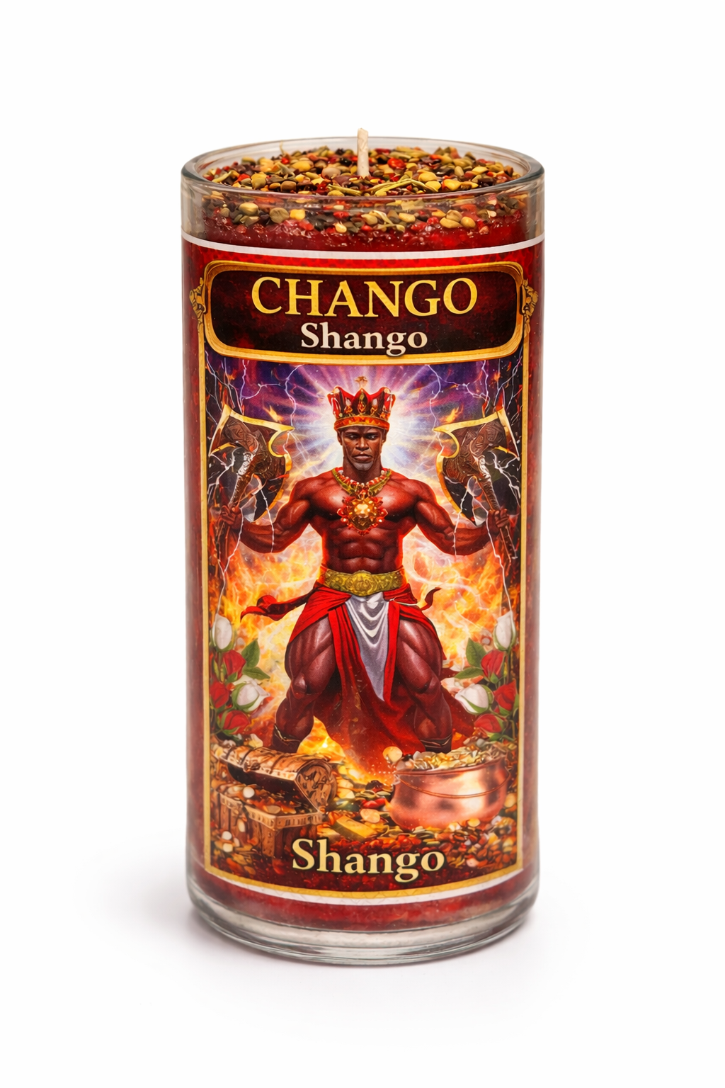Shango 3-Day 4-Inch Mini Ritual Candle
