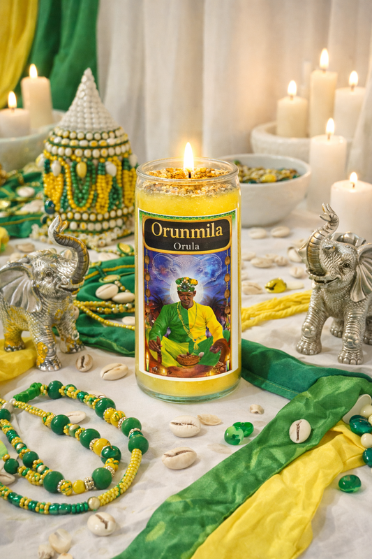 Orunmila 3-Day 4-Inch Mini Ritual Candle