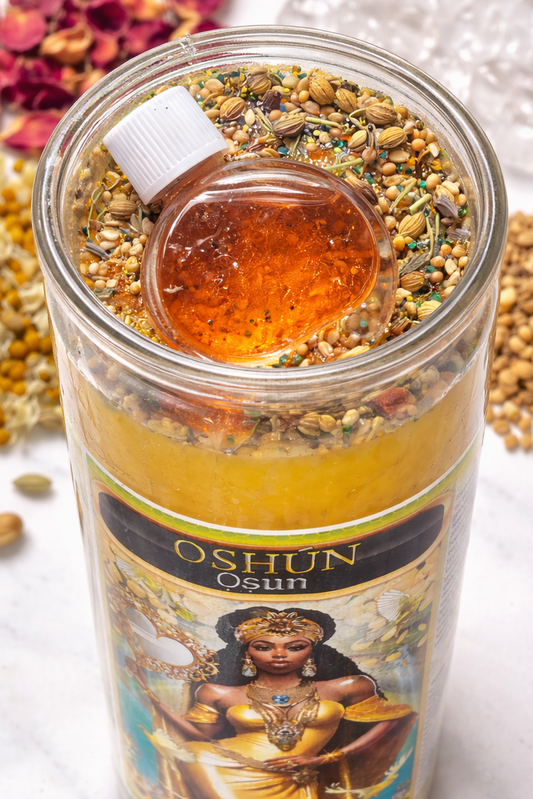 Osun (Oshun) Complete 7-Day Candle Ritual Set