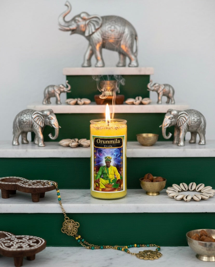 Orunmila 3-Day 4-Inch Mini Ritual Candle