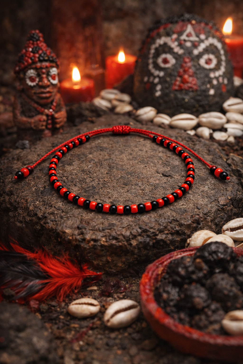 Ìde Èṣù / Ẹlẹ́gbá (Elegua) Traditional Beaded Bracelet – Unisex