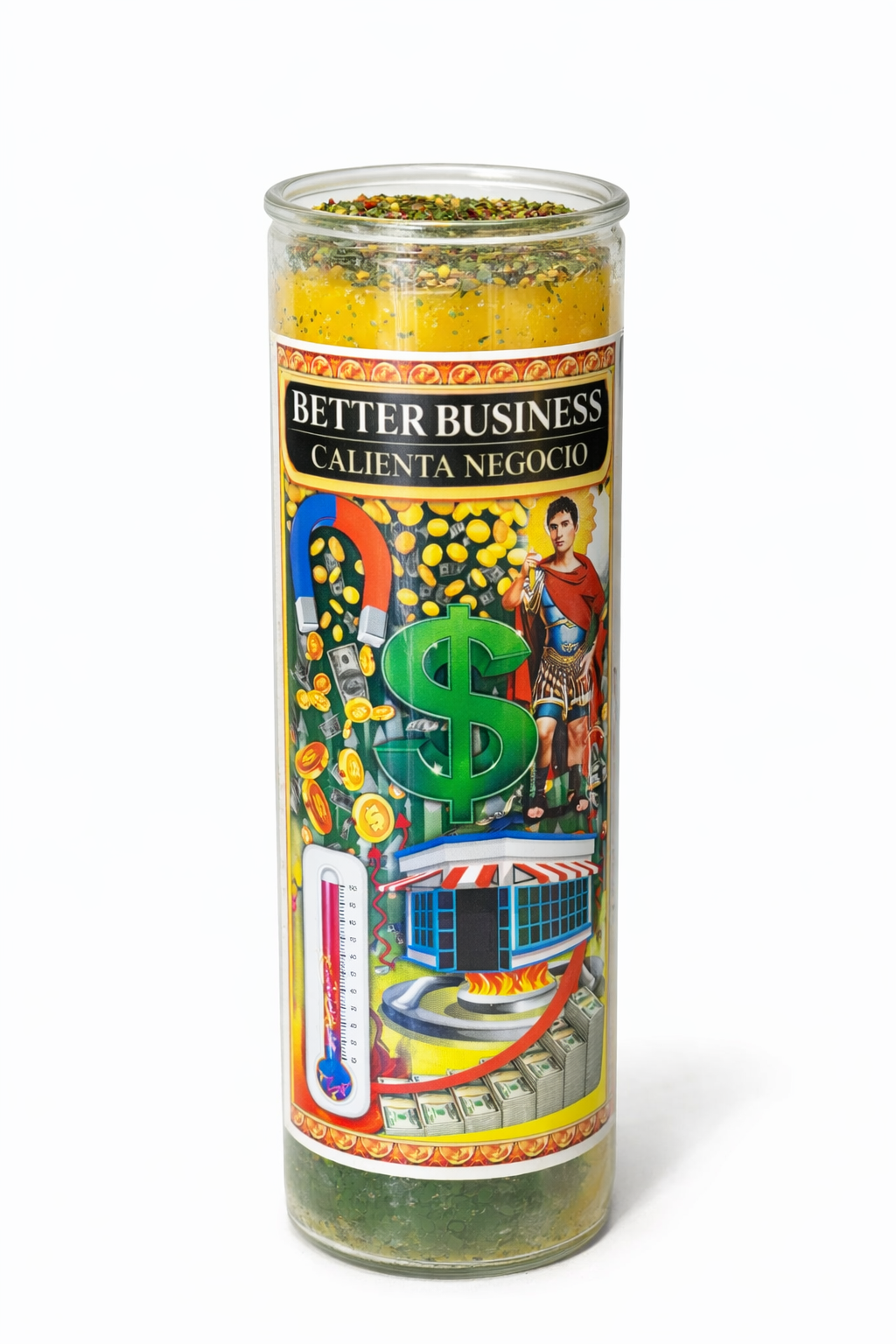 Better Business 7-Day Candle Ritual Set - Prosperity Oil and Herbs Included