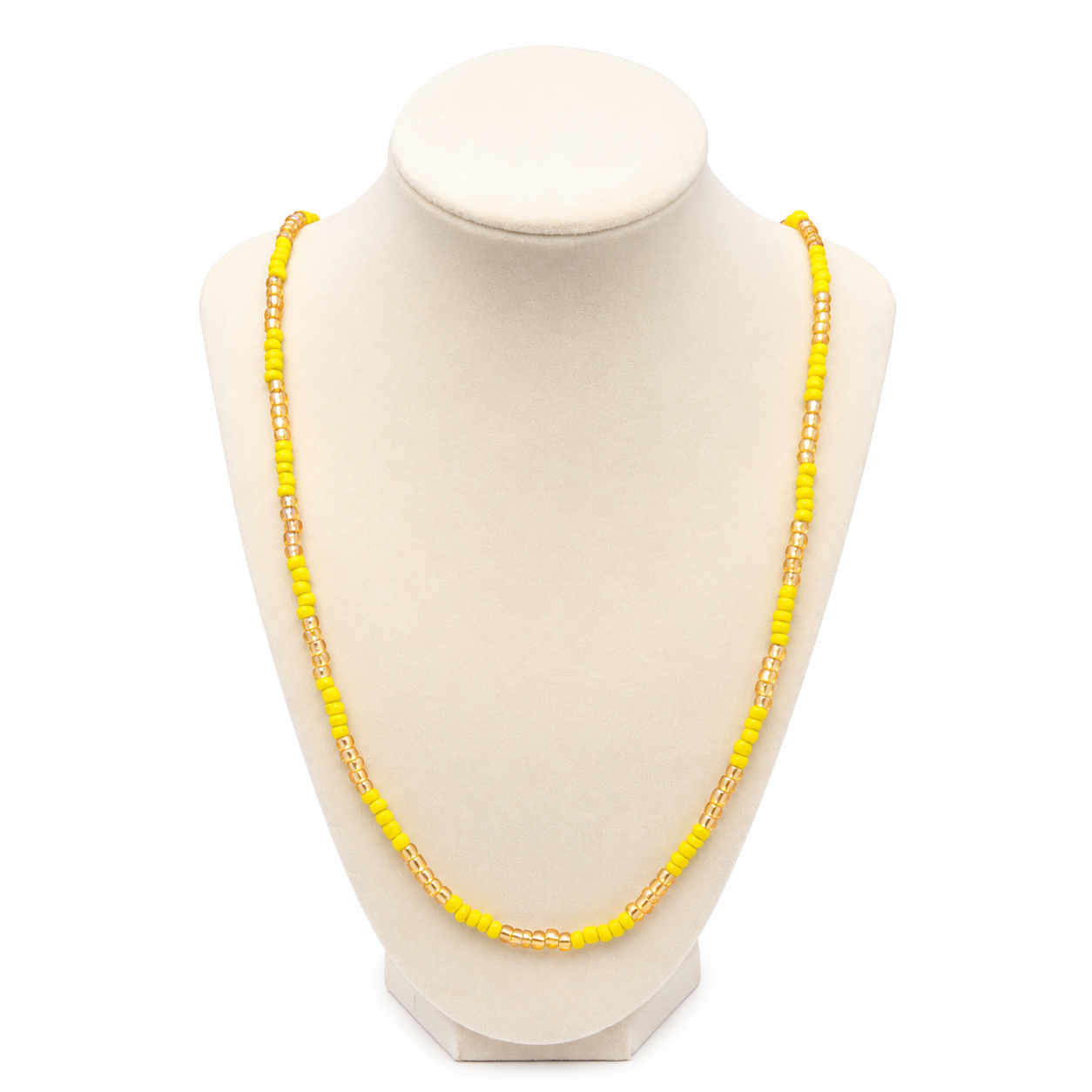 Òṣun (Oshun) Devotee Elekes – Traditional Yoruba Devotional Beaded Necklace