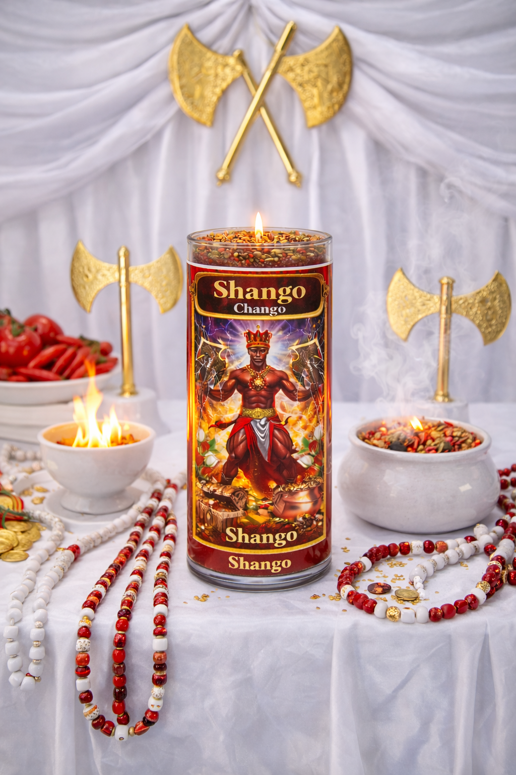 Shango 3-Day 4-Inch Mini Ritual Candle