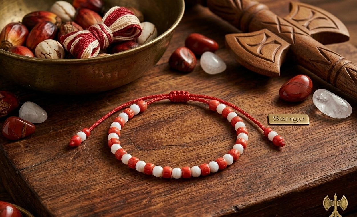 Ìde Ṣàngó (Shango) Traditional Beaded Bracelet - Unisex