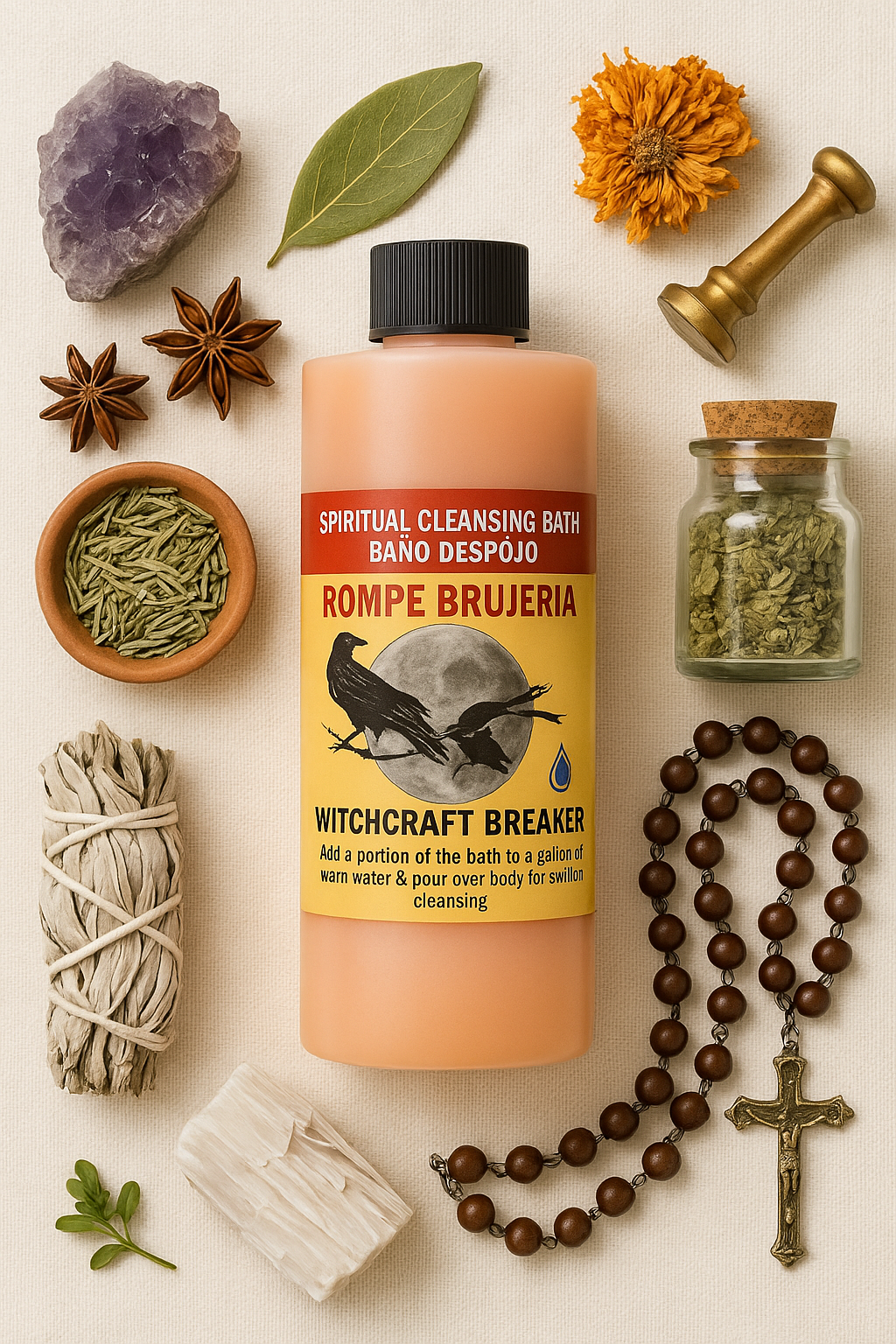 Rompe Brujeria - Witchcraft Breaker Bath - Remove Hexes, Evil Eye & Blockages
