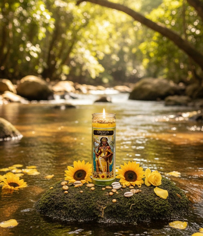 Osun (Oshun) Complete 7-Day Candle Ritual Set