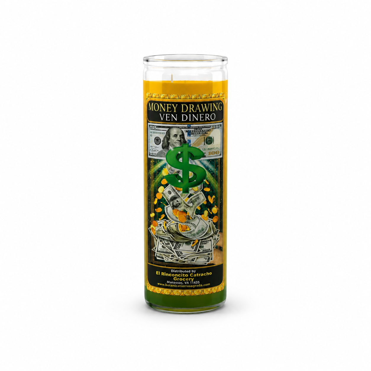 Money Drawing Candle Ritual Set