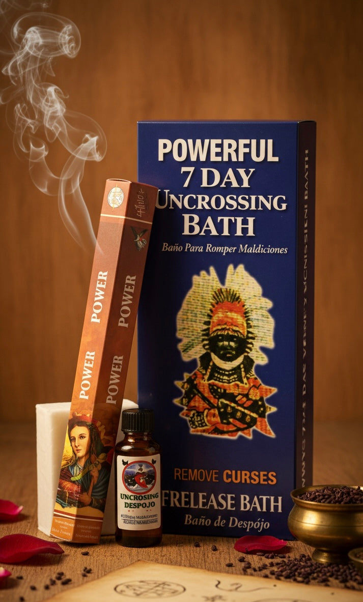 7-Day Spiritual Uncrossing Ritual Kit - Remove Curses and Negativity