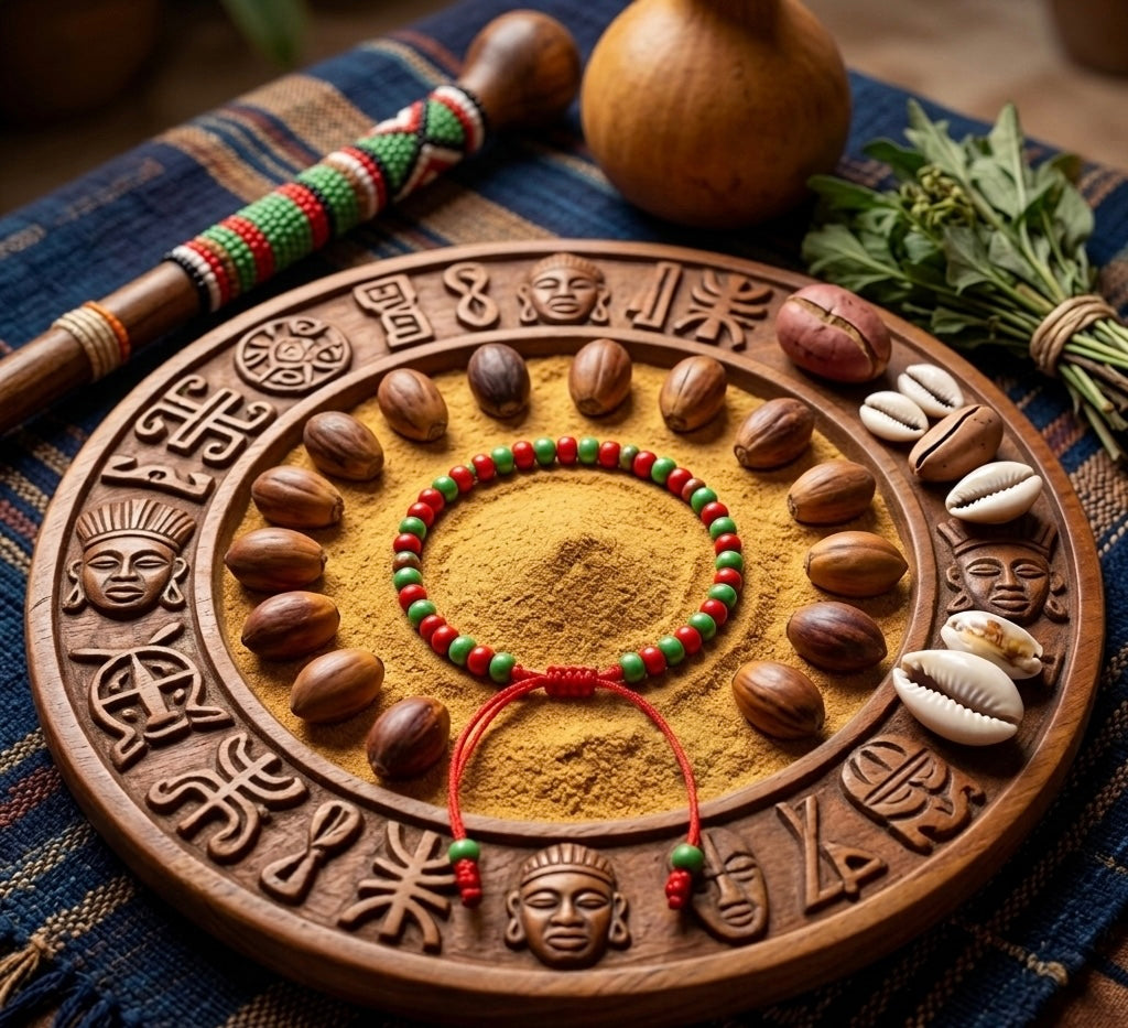 Orunmila / Saint Michael Traditional Ìde (Bracelet)
