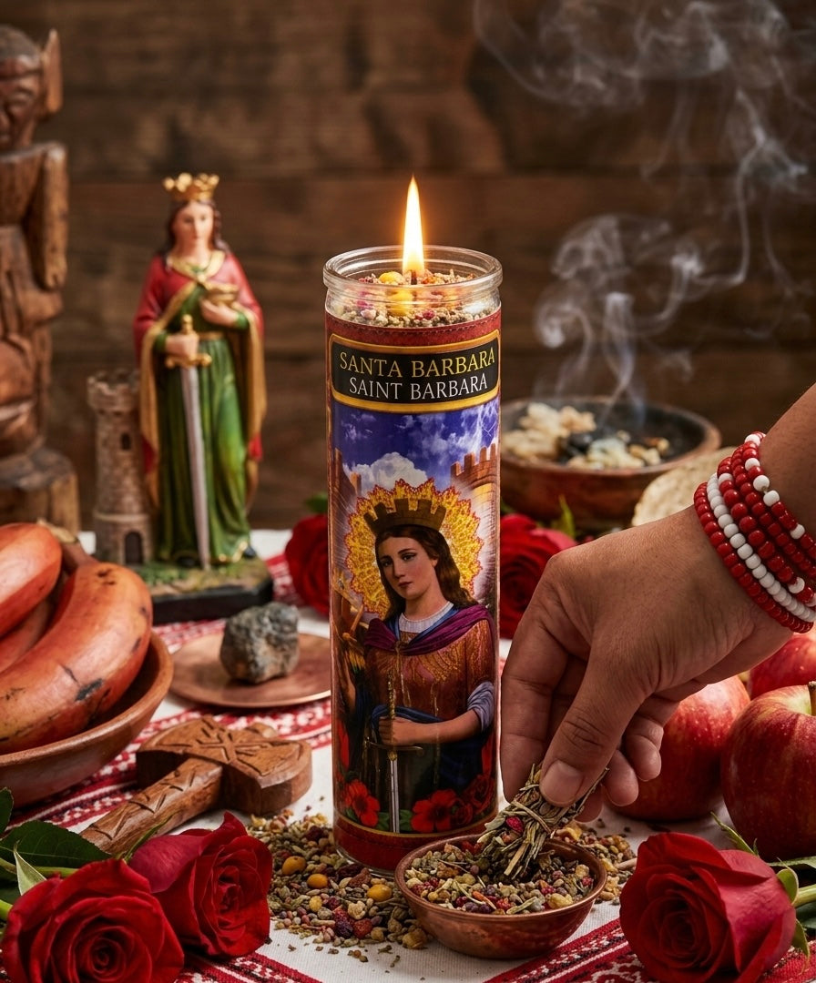 Santa Barbara Dressed 7-Day Ritual Candle