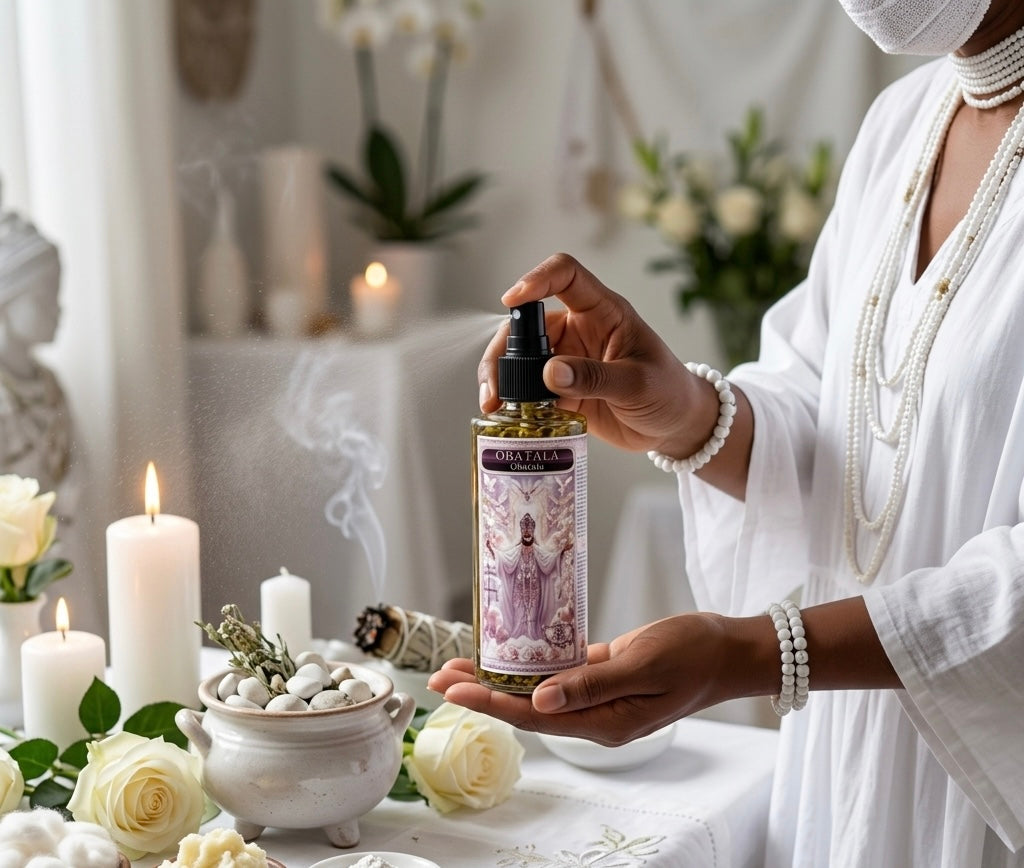 Òbàtálá (Obatala) Sacred Herbal Ritual Spray