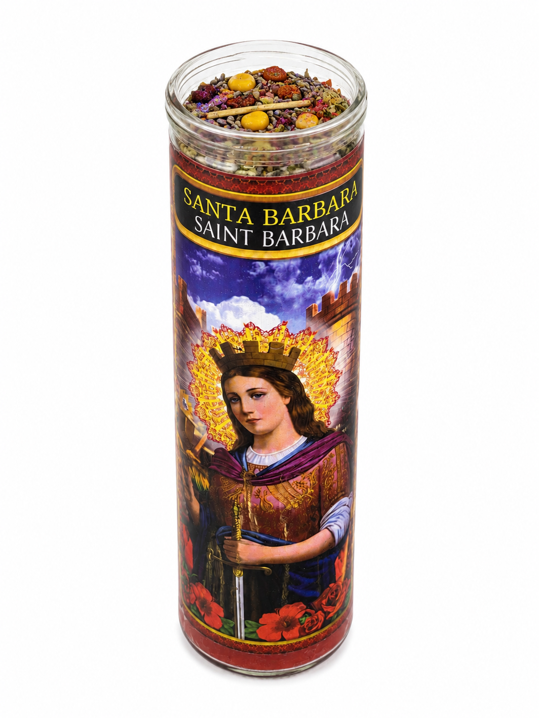 Santa Barbara Dressed 7-Day Ritual Candle