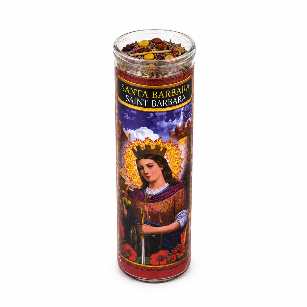 Santa Barbara Dressed 7-Day Ritual Candle