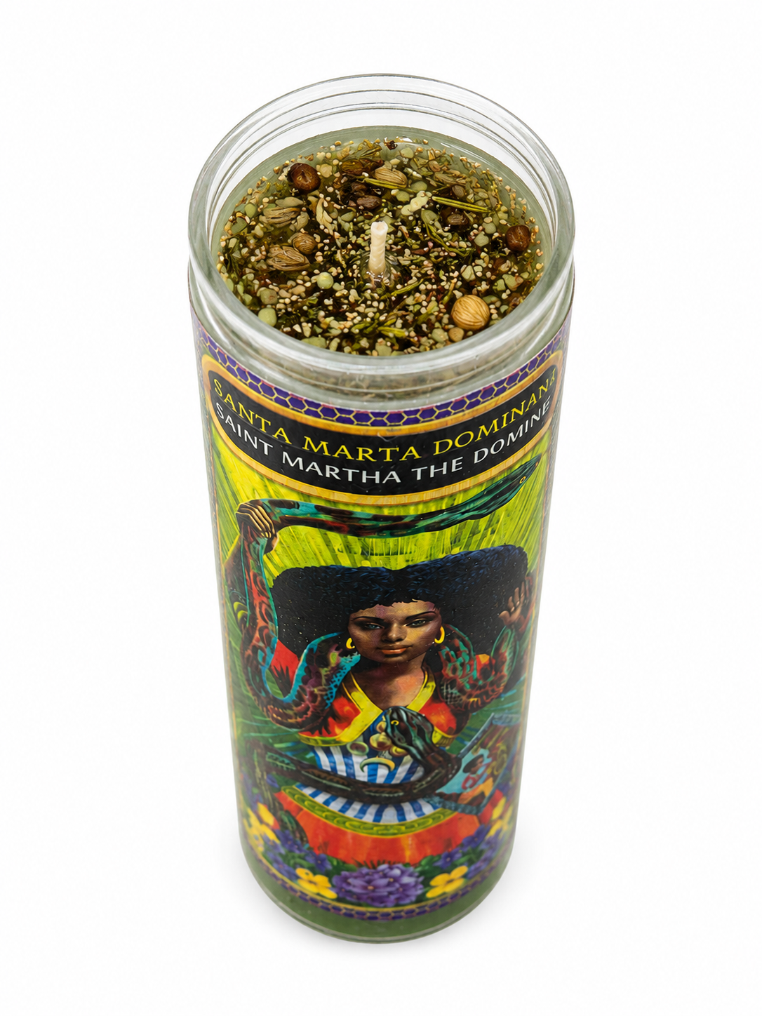 Saint Martha The Dominator 7-Day Dressed Ritual Candle