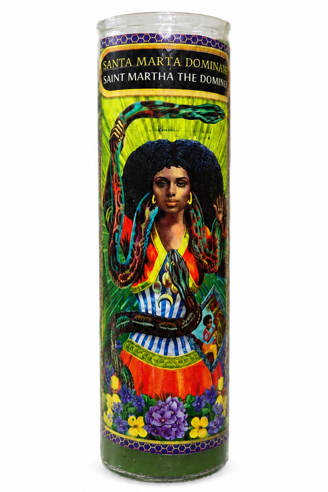 Saint Martha The Dominator 7-Day Dressed Ritual Candle