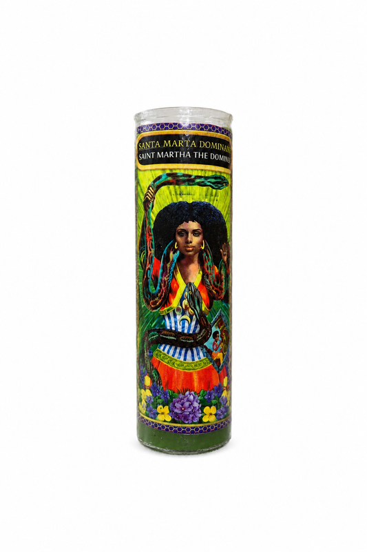 Saint Martha The Dominator 7-Day Dressed Ritual Candle