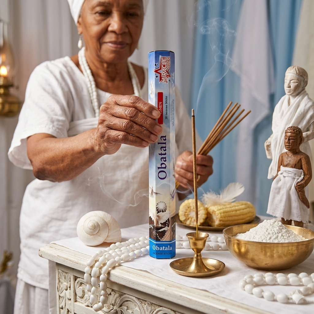 Obàtálá (Obatala) Linen Incense Sticks – Peace, Wisdom & Clarity