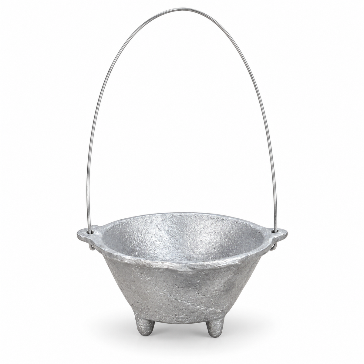 Silver Hanging Cauldron Incense Burner
