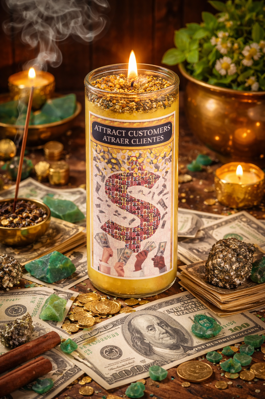 Attract Customers 3-Day 4-Inch Mini Manifestation Candle
