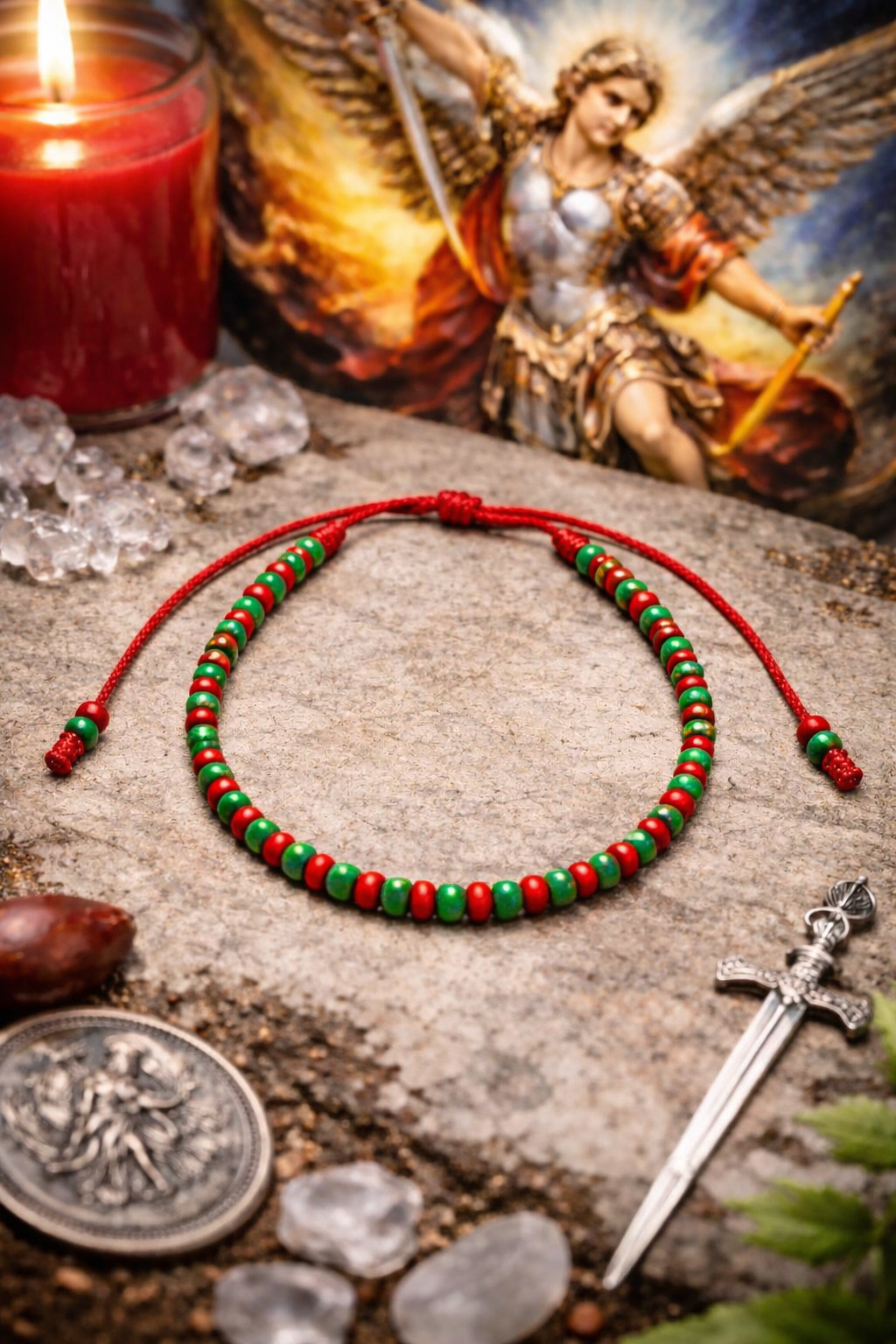 Orunmila / Saint Michael Traditional Ìde (Bracelet)