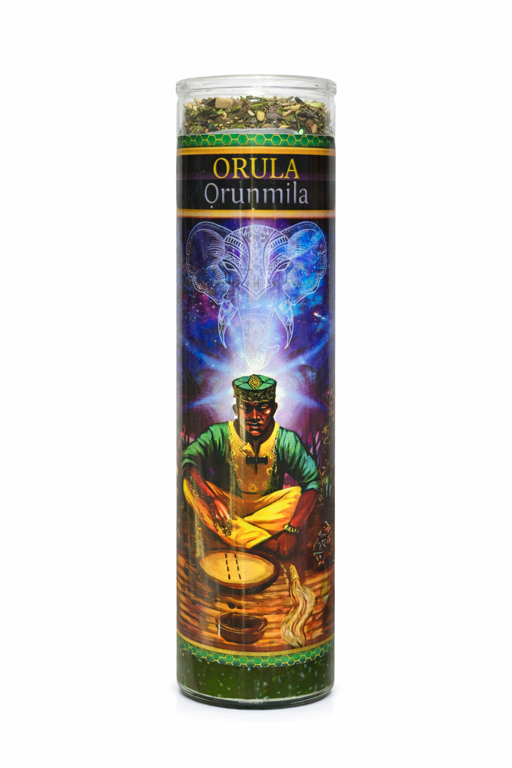 Ọ̀rúnmìlà (Orula) Ifa 7-Day Ritual Candle Set – Wisdom, Divination & Spiritual Guidance